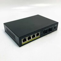 VIMIN VM-S250402 6-Port 2.5G Unmanaged Network Switch, 4X 2.5GBase-T Ports, 2X 10G SFP, Ethernet Switching Capacity of 60Gbps, One-Key VLAN, Fanless, Suitable for 2.5Gbps NAS, Wireless APs and PCs