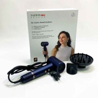 Air-Sonic hair dryer, PARWIN PRO BEAUTY HD-LED display hair dryer, hair dryer with 110,000 RPM brushless low-noise motor, 200 million negative ions, 25 M/S airflow for quick drying (Prussian blue)