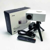 Akiyo O1 Mini-Projektor mit Stativ, AKIYO 1080P Full...
