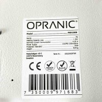 OPRANIC Premium Infrarotheizung  (Artikel hat Dellen) Hybrid mit Thermostat - Infrarot & Konvektor - Elektrische Wandmontage & Standheizkörper - 5 Jahre Garantie (Metall, 900W)
