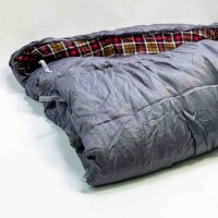 KingCamp Schlafsack,Schlafsack Winter, 4 Jahreszeiten Deckenschlafsacke Übergröße Baumwoll Flanell für Erwachsene Outdoor und Camping, Warm leicht,drinnen und draußen, (Grau)