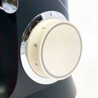 9,5 Liter Planetenmixer, DOBBOR SM-1553 1500 W Küchenmaschine mit Edelstahlschüssel, 7 Geschwindigkeiten mit Knethaken, Schneebesen, Rührbesen, Schüssel und Deckel. (Schwarz)