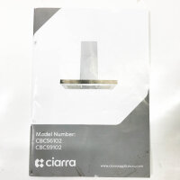 CIARRA CBCB6102 A+++ extractor hood 60cm recirculating...