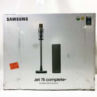 Samsung Akku-Stielstaubsauger Set (OHNE AKKU) bestehend aus Jet 75 complete, 550 W, beutellos, und Clean-Station VS20T7536P5/EG