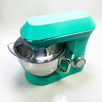 Pastry Chef, DOBBOR SM-1553 1500W Food Mixer with Whisk, Beater, Hook, Stainless Steel Bowl, 7 Speeds, Low Noise Electric Pastry, Dishwasher Safe (Aqua Sky)