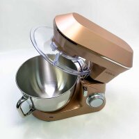 Pastry Chef, DOBBOR SM-1553 1500W Food Mixer with Whisk, Beater, Hook, Stainless Steel Bowl, 7 Speeds, Quiet Electric Pastry, Dishwasher Safe (Champagne)