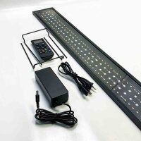 Aquarium LED lighting with remote control, 58W full spectrum 24/7 mode aquarium lamp with DIY, standard & weather mode for 120-135cm plant growth and freshwater aquariums