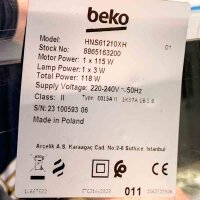 BEKO under-unit hood HNS61210XH
