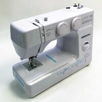 Medion free-arm sewing machine MD 18205, buttonhole and automatic threading, white