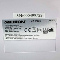 Medion Freiarm-Nähmaschine MD 18205, Knopfloch- und Einfädelautomatik, Weiss