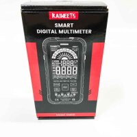 Digital Multimeter mit 10000 Zählungen, KAIWEETS KM601 Intelligentes Strommessgerät, True RMS Auto-Range, misst Spannung, Durchgang, Wiederstand für Elektriker. (rot)