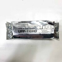 Sony UPP-110HD A6 High Density Videographic Thermal Black & White Druckpapierrollen für medizinische Ultraschalldrucker von Sony – (1 x Box mit 9 Rollen)