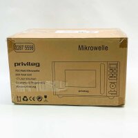 Privileg microwave D70D17EL-XL (E17), grill, 17 l, with 9 automatic programs