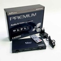 PORTTA N4MT42A HDMI 4 Port 4x2 Matrix + Audio-Ausgang mit...