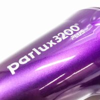 Parlux 3200 ECO – Professioneller Ionentrockner, Leistung 1900 W, 2 Geschwindigkeiten, 4 Temperaturen, ökologisch, K-Laminierungsmotor, Kaltmodus-Taste, 3 m Kabel, ideal für Reisen, schnelles Trocknen, violette Farbe.
