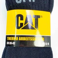 9 pairs of CAT thermal work socks, EU size 39-42