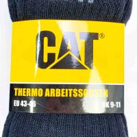 6 pairs of CAT thermal work socks, EU size 43-46