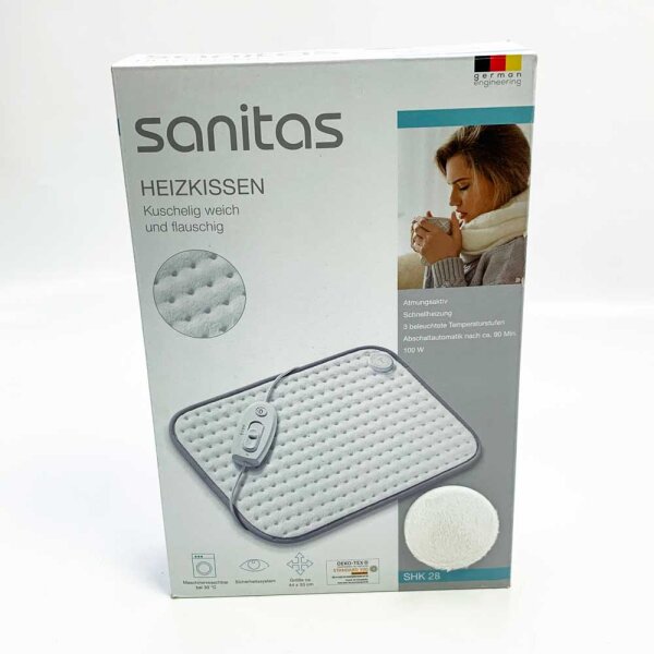 Sanitas SHK 28 heating pad, cuddly soft and fluffy