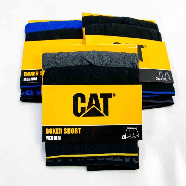 6 Stück CAT Boxer Short, verschiedene Farben, Größe M