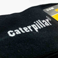 10 Paar CAT Caterpillar Sneakersocken, Schwarz, Größe 43-46