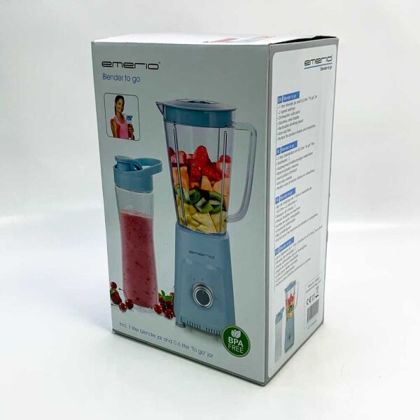 EMERIO, 1 liter mixing container and 0.6 liter to-go container