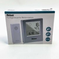 Mebus AN1201 wireless weather station with outdoor sensor hygrometer thermometer