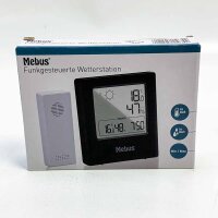 Mebus AN1201 wireless weather station with outdoor sensor hygrometer thermometer