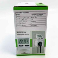 SCHWAIGER STEM1180 energy cost meter feed-in meter household plug measurement 180° rotating display current measurement