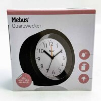 Mebus H1013 quartz alarm clock with lighting, alarm...