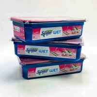 Swiffer Wet Wipes 3 Units (24 x 3) 72 Cleaning Wipes for Swiffer Broom Dust Catcher Cleaning Cloth Keeps Dust and Dirt Pink Blossom