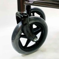 VOCIC SYIV100-RLD-D01 Rollstuhl Faltbar Leicht Transportrollstühl (17.5kg),Doppelbremsen Design RollstüHle mit Selbstantrieb für Senioren,Reise-Rollstuh mit 60cm Groß Hinterrad für Alle Terrains