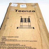 Teenza Telescopic Ladder MF-TLA620 6.2m Aluminum Ladder Folding Ladder Sturdy Hook 150kg Load Capacity EN131 Standard