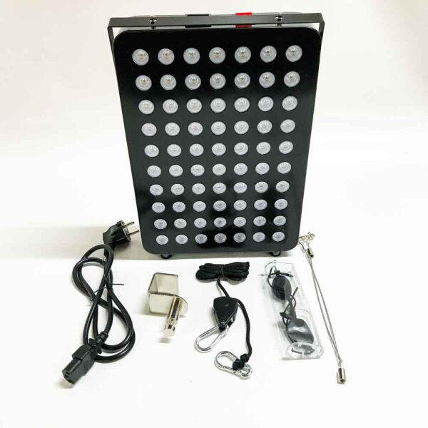 BOSYTRO Rotlichtlampe Infrarotlampe 660nm 850nm, Rotlichtlampe Wärmelampe mit Timer, Rotlicht Therapie für Verbesserte Haut, Schmerzlinderung, Wundheilung