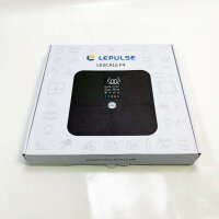 Lepulse body fat scales Lescale F4, scales with body fat and muscle mass, personal scales with body fat analysis, body analysis scales, ultra precision body scales, trend, large display, 15 body measurements