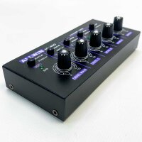 ALLWIN 4-channel line mixer, mini audio mixer low noise DC5V 4in1out support mono and stereo for sub mixing, for microphones/guitars/bass/keyboards/mixers/instruments