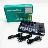 Live sound card and audio interface with DJ mixer effects...