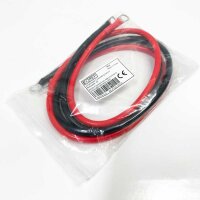 SHJOEE 2pcs 100cm 12V 24V Batteriekabel Kupferkabel Kupfer Stromkabel mit Ringösen 16mm² Autobatterie Kabel KFZ Kabel für bspw. Versorgungsbatterien und Traktionsbatterien 5AWG Wechselrichterkabel