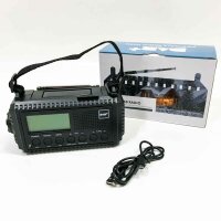 Kurbelradio DAB/UKW, Tragbare Solar Radio mit LED...