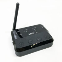 1Mii Bluetooth-Sender-Empfänger für Heim-Stereo-TV, 2 kabellose Kopfhörer, Bluetooth 5.2-Audio-Adapter mit aptx HD/geringe Latenz, große Reichweite, optisch/AUX 3,5 mm Ausgang/Eingang – B310Pro