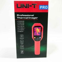 UNI-T UTi260B thermal imaging camera, 49152 pixels, 256 x 192 IR resolution, hand-held infrared camera for thermography, protection class IP65 / 2 meter drop protection, long service life, rechargeable