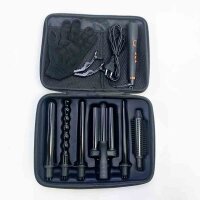 Curling iron with various attachments, curling iron set 6...