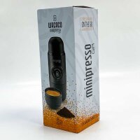 WACACO Minipresso GR, Portable Espresso Machine, Compatible Ground Coffee, Small Travel Coffee Machine, Manually Operated by Piston Action