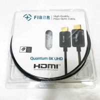 FIBBR 8K HDMI fiber optic cable 15M, 48Gbps 8K HDMI 2.1 cable/AOC support 8K@60Hz, 4K@120Hz/144Hz HDR eARC 3D Dolby Atmos HDCP 2.2&2.3 Compatible with PS5, Xbox Series X, PC, TV