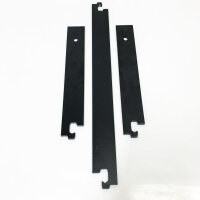 92cm/3FT Bifold Schiebetürbeschlag Schiebetüren Schiebetürsystem Komplettset Laufschiene Rollen Set Schwarz für 2 Holztür 43cm Top Mount T Rad