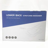 Electric lumbar traction, back massager, tractor with 2 dynamic stretching bars, electric back massager, heat treatment and 3-stage vibration massage, to relieve back pain