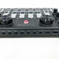 RUBEHOOW Mixer Kit Live Sound Card DJ Controller Interface with BM800 Microphone for Live, Recording, PC, Karaoke and Game Voice