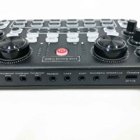 RUBEHOOW Mixer Kit Live-Soundkarte, DJ-Controller-Schnittstelle, mit BM800-Mikrofon für Live, Aufnahme, PC, Karaoke und Game Voice