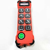 Variable 2 Double Speeds Wireless Crane Remote Control Industrial Radio Remote Control 110-460V 8 Channel Buttons Transmitter Receiver for Bridge Crane Gantry Crane Electric Lifting Crane