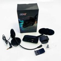 EJEAS V6PRO Motorcycle Intercom Bluetooth Headsets 1200m up to 6 Riders DSP Noise Reduction Waterproof Communication System for Motorcycles 1 Piece