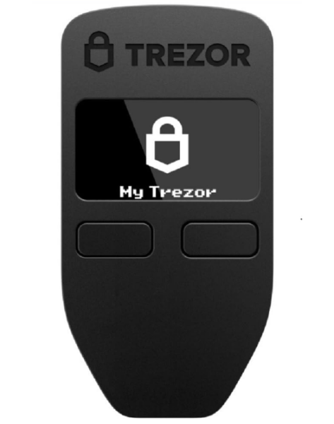 Trezor Model One - The Original Hardware Wallet for Cryptocurrencies, Bitcoin Security, Store and Manage 7000+ Coins and Tokens (Black)